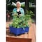 Emsco Group Raised Bed Grow Box, Self Watering and Improved Aeration, Mobile Unit with Casters, Cobalt Blue 2348-1HD - alternate 3
